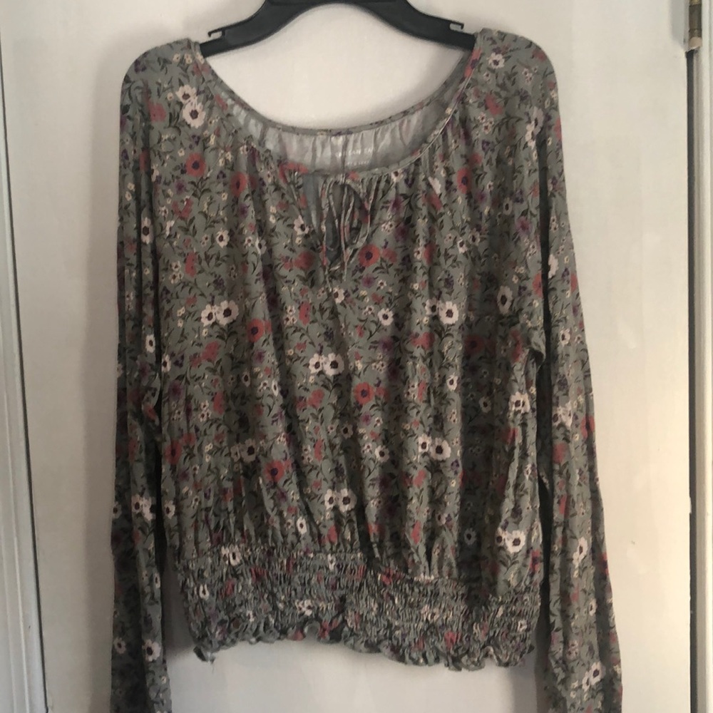 Floral long sleeve shirt